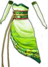 クイーンキモノドレス（緑）
